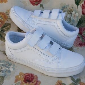 Vans Old Skool Hook and Loop Shoes with Velcro Straps Unisex Men's 7 Women's 8.5